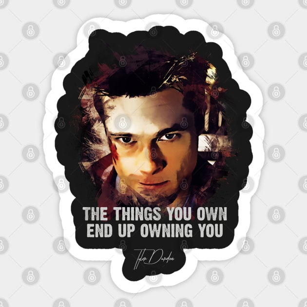 Tyler Durden - FIGHT CLUB Sticker by Naumovski